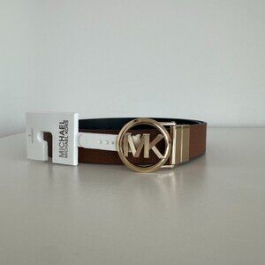 XS/Small Michael Kors Reversible Brown & Black Leather Belt